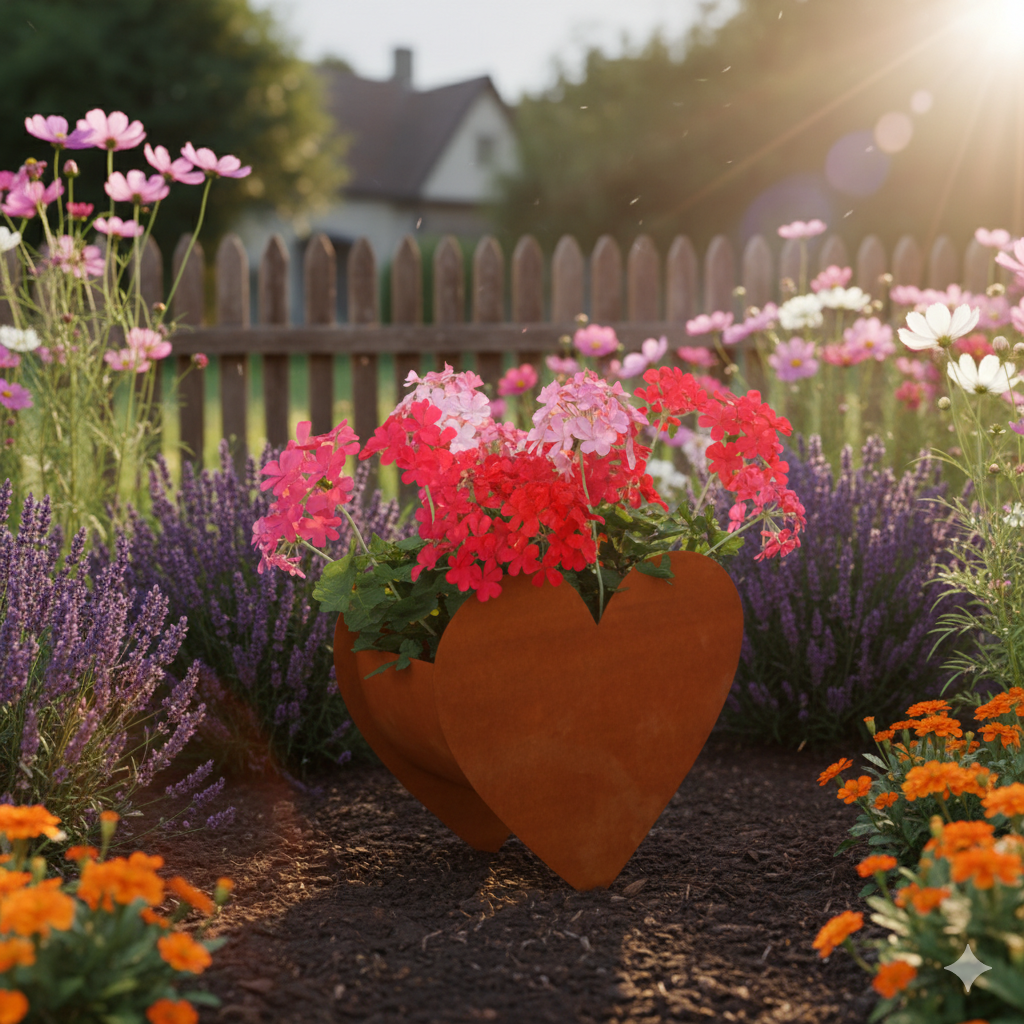 Hjerte blomsterbed | Lille