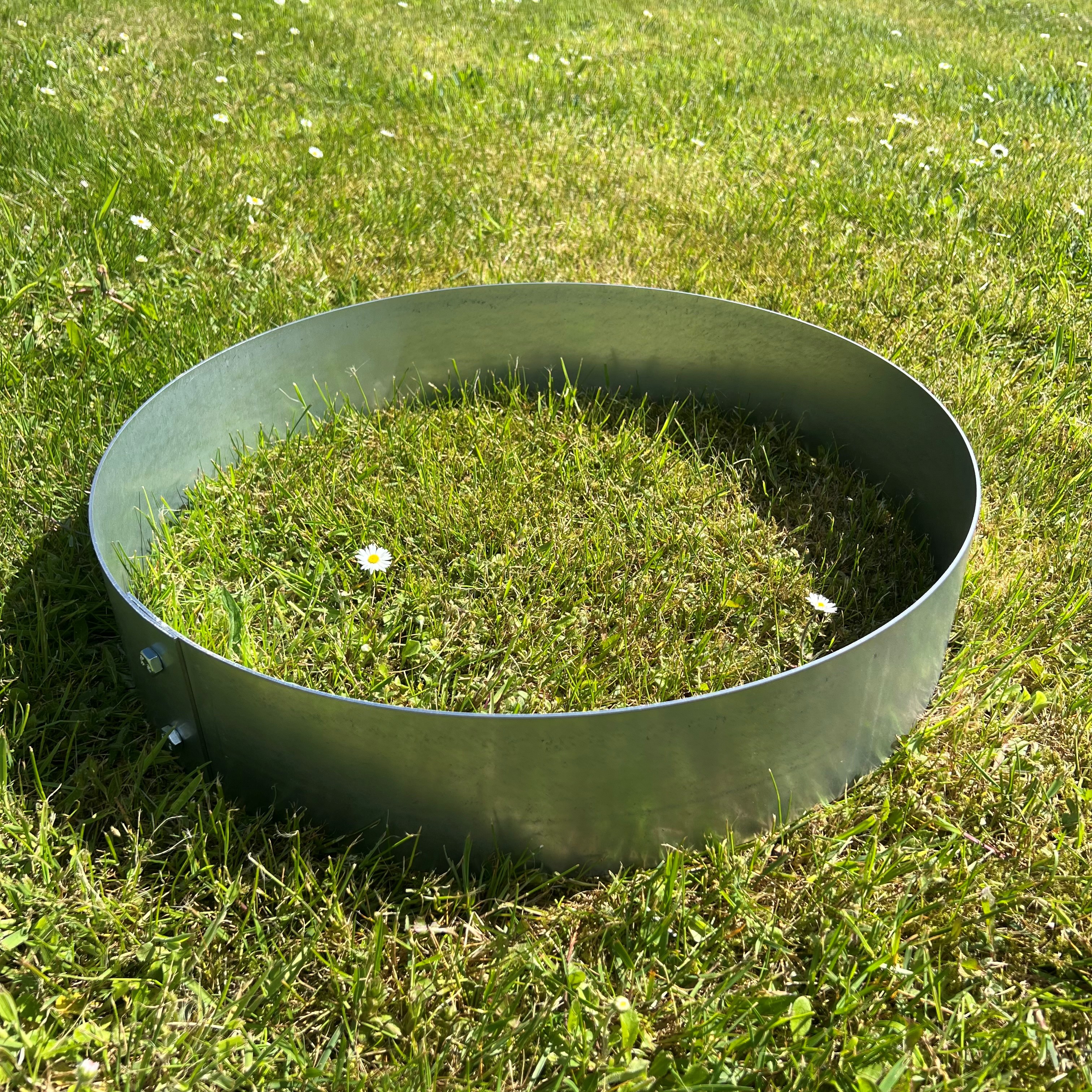 Rundt højbed Ø50, 10 cm høj | 2 mm galvaniseret stål | Åben