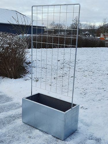 Plantekasse galva m/espalier 80 x 40 x 40 cm