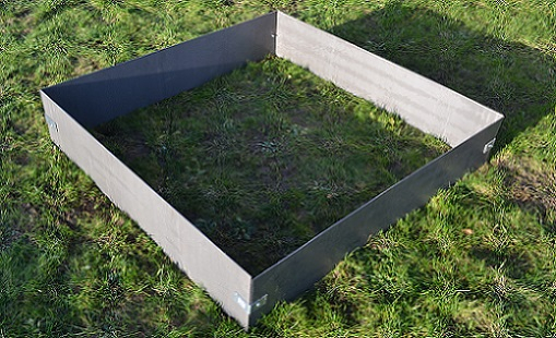 Græskant | Cortenstål 2 mm | H: 25, L: 120 med huller