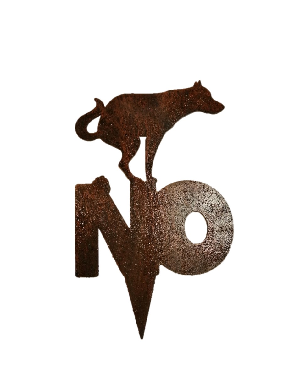 Forbudtskilt hund stort NO!