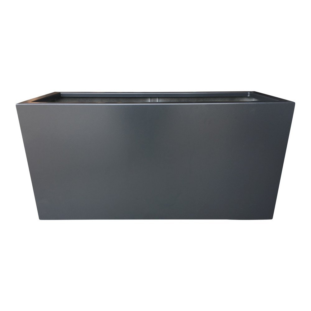 Plantekasse i aluminium - mørk antracit - 40 x 40 x 40 cm