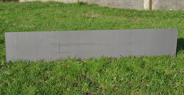 Græskant | Cortenstål 2 mm | H: 25, L: 120 med huller