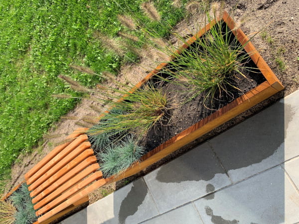 Højbed i cortenstål | B40 H40 | L40 cm