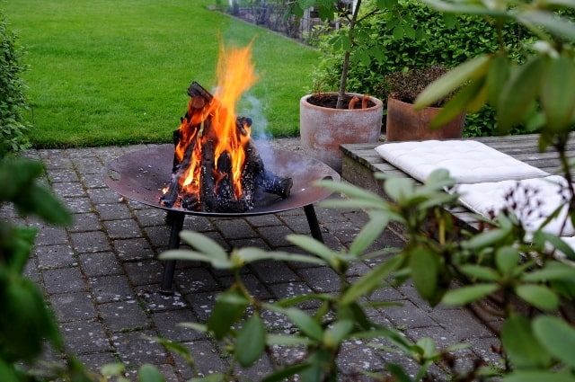 Bålfade med 3 ben og håndtag Ø80 eller Ø120