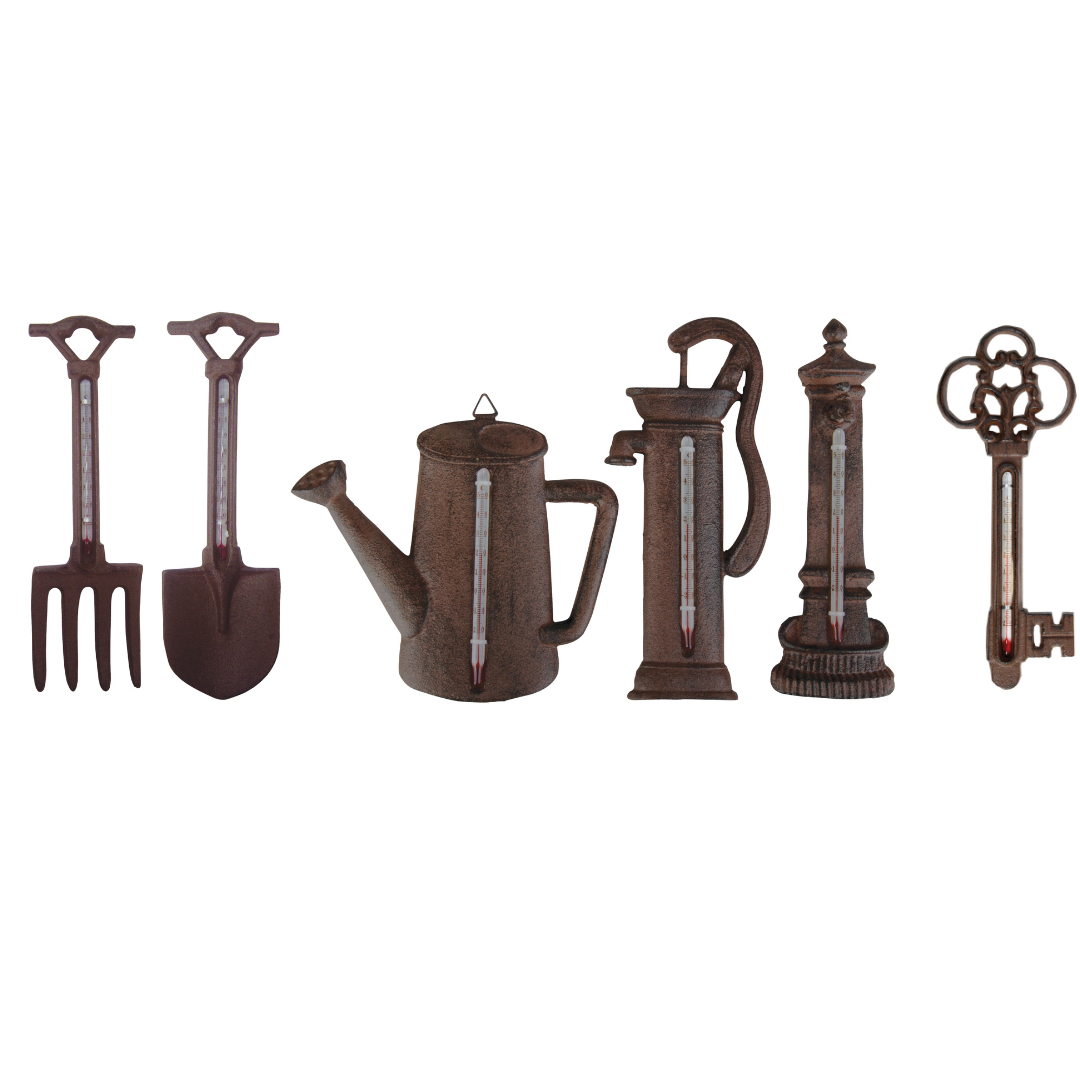 Termometer i støbejern | Flere motiver