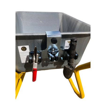 Håndredskabsholder til trillebør