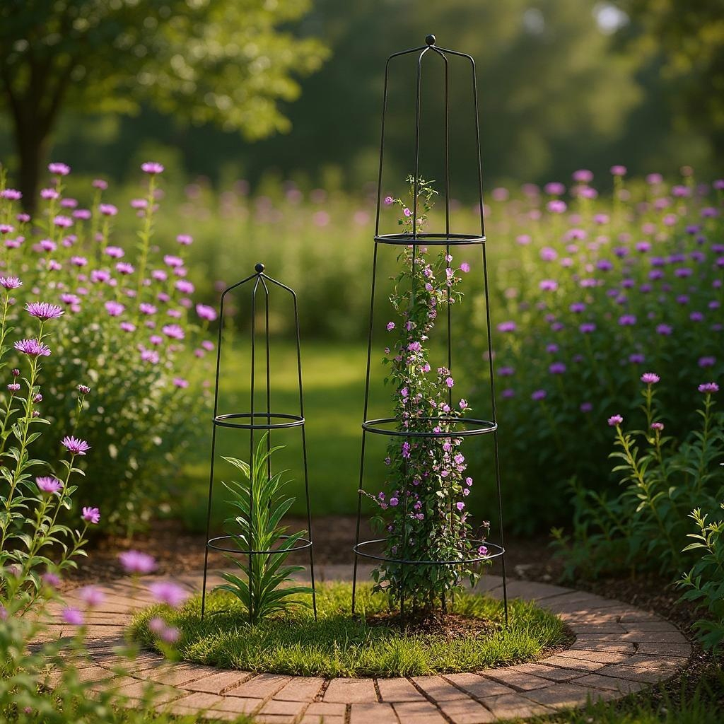 Obelisk med knop | Sæt med 2 størrelser