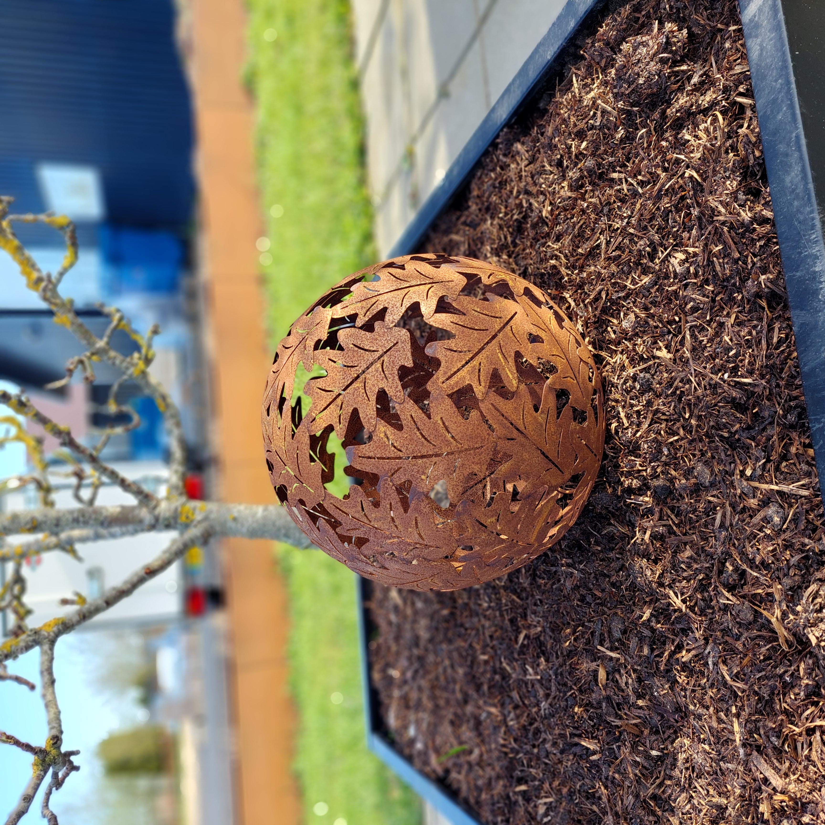 Egeblade jernkuglesæt - 2 størrelser i sættet