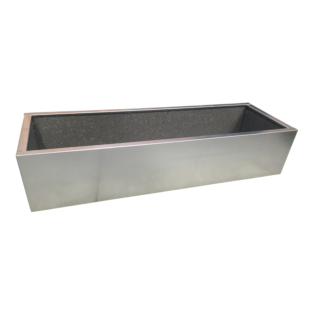 Plantekasse i galvaniseret stål | 120 x 40 x 25