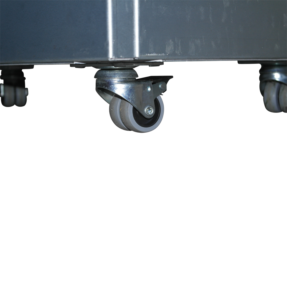 Dobbelthjul med bremse til plantekummer