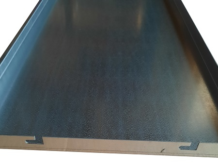 Supplerings B-side galvaniseret 40 cm høj, 114 cm lang