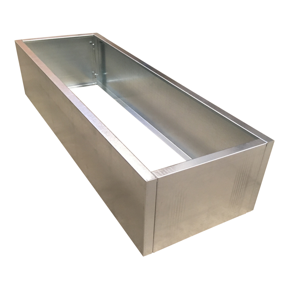 Højbed i galvaniseret stål | B40 H25 | Flere længder