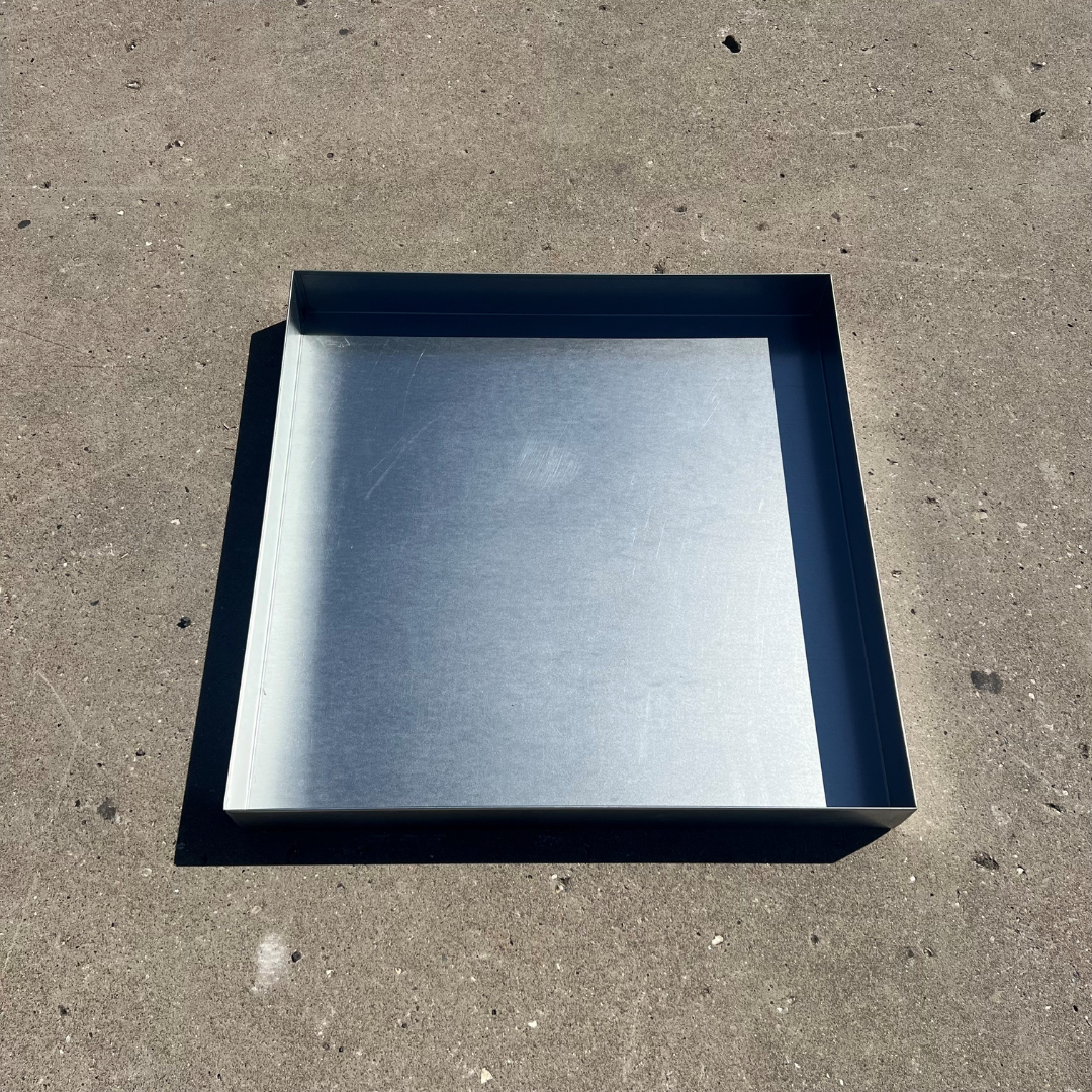 Zinkbakke 79,5 x 79,5 x 9 cm