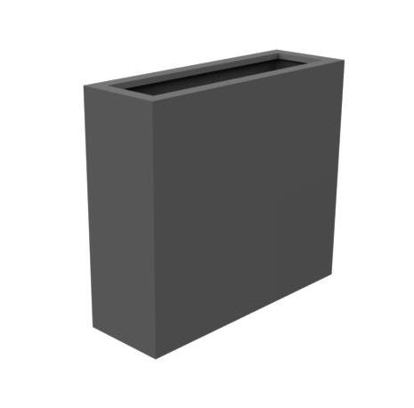 Plantekasse i aluminium - mørk antracit - 40 x 40 x 40 cm