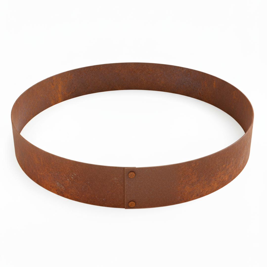 Rundt højbed Ø60, 20 cm høj | 2 mm cortenstål | Åben