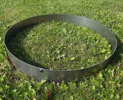 Rundt højbed Ø70, 10 cm høj | 2 mm cortenstål | Åben