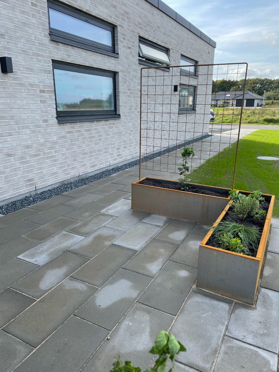 Højbed med espalier | Corten-40 cm