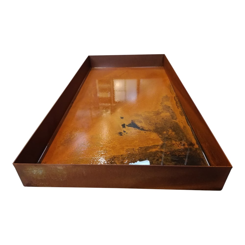 Firkantet spejlbassin - 200 x 100 x 10 cm