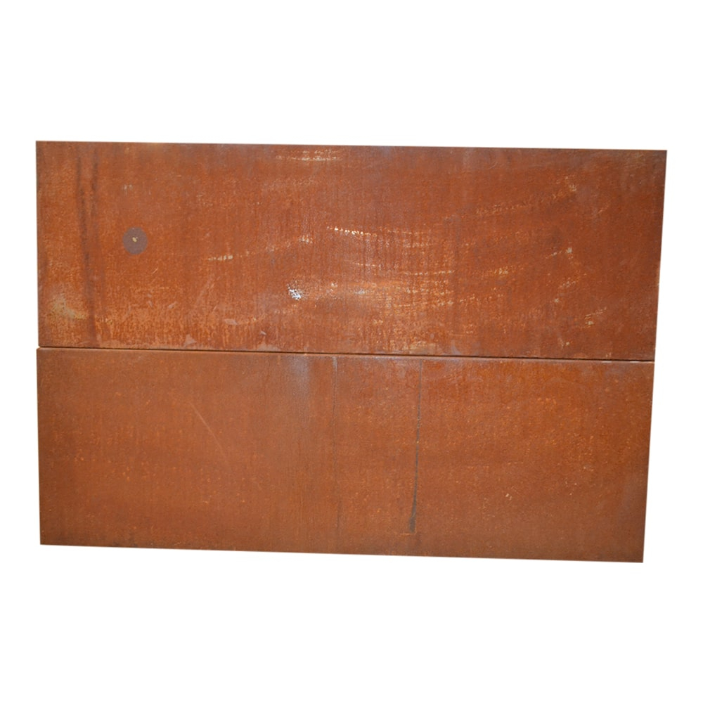 Dobbelt plantekasse i corten | 120 x 40 x 80 cm