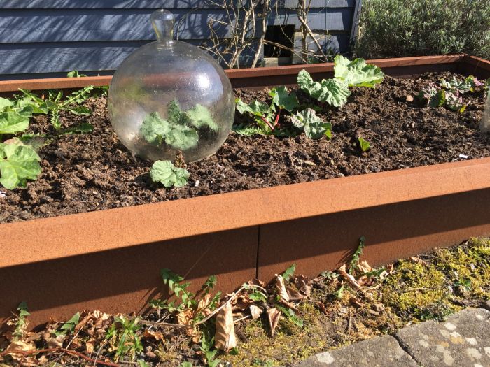 højbed med sneglekant