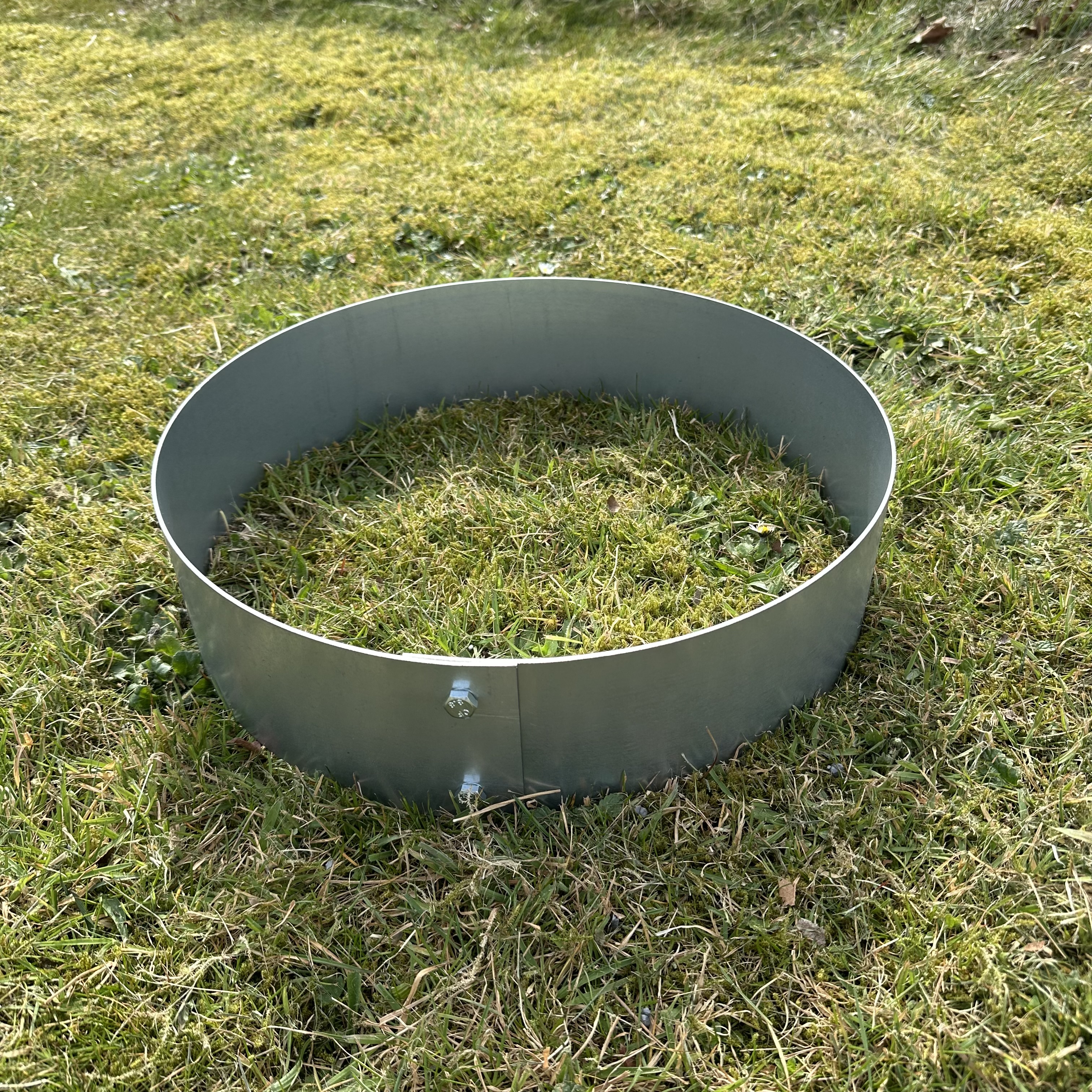 Rundt højbed Ø40, 10 cm høj | 2 mm galvaniseret stål | Åben