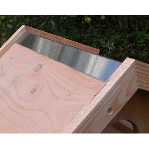 Foderhus lærk med rustfri tagryg u/fod