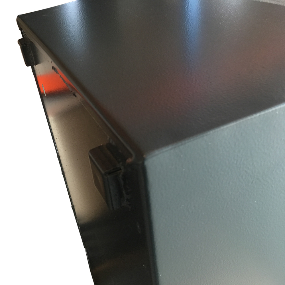 Plantekasse i aluminium - mørk antracit - 40 x 40 x 40 cm