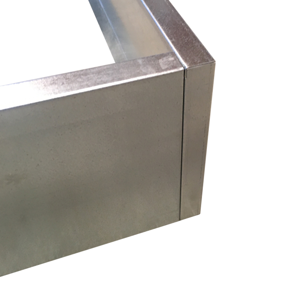 Højbed i galvaniseret stål | B120 H25 | L120 cm