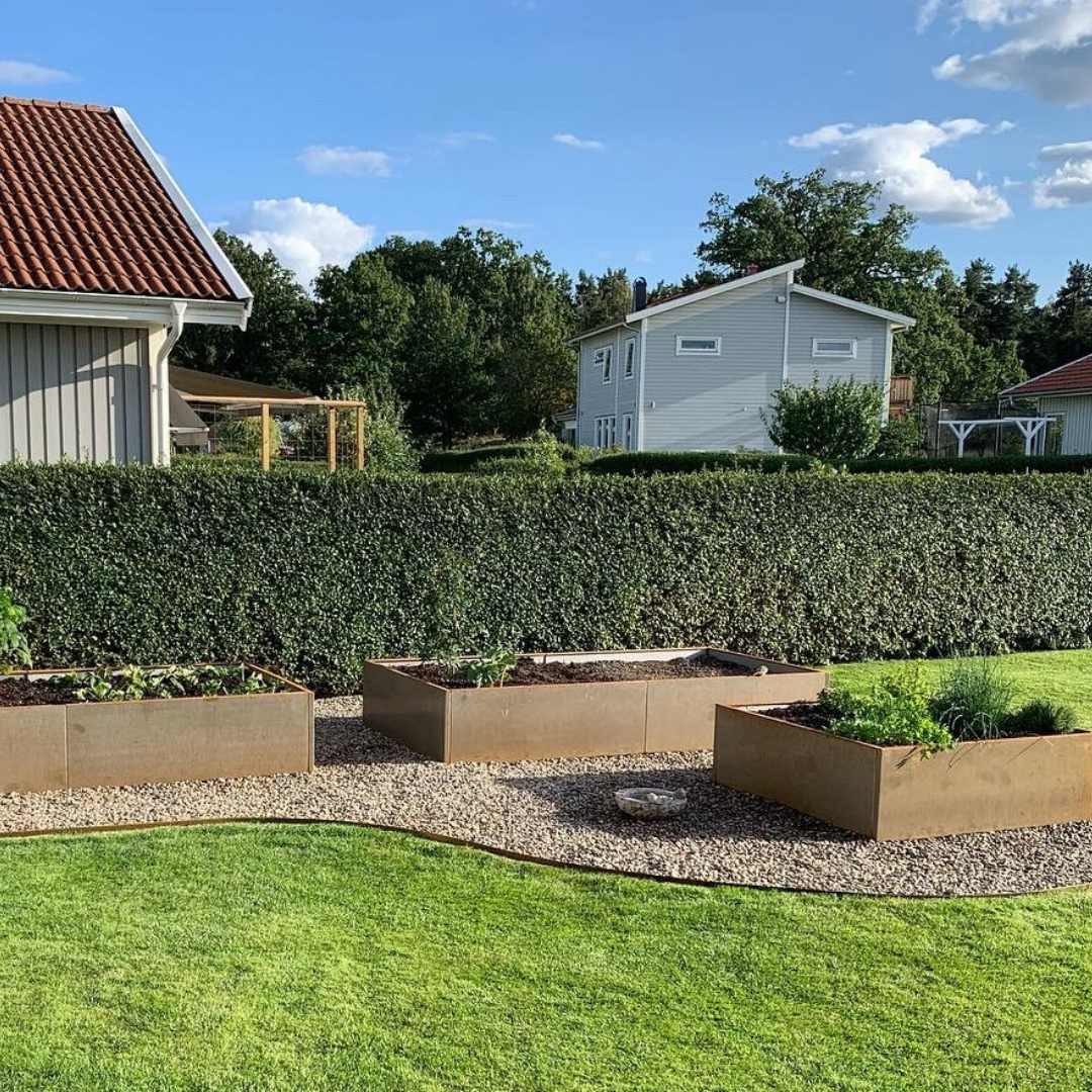 Højbed i cortenstål | B80 H40 | L40 cm