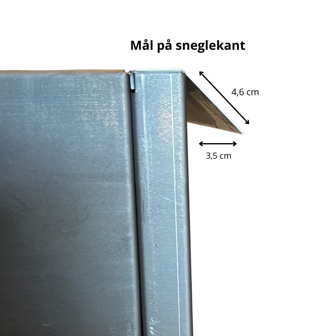 Højbed i galvaniseret stål | B80 H40 | L40 cm