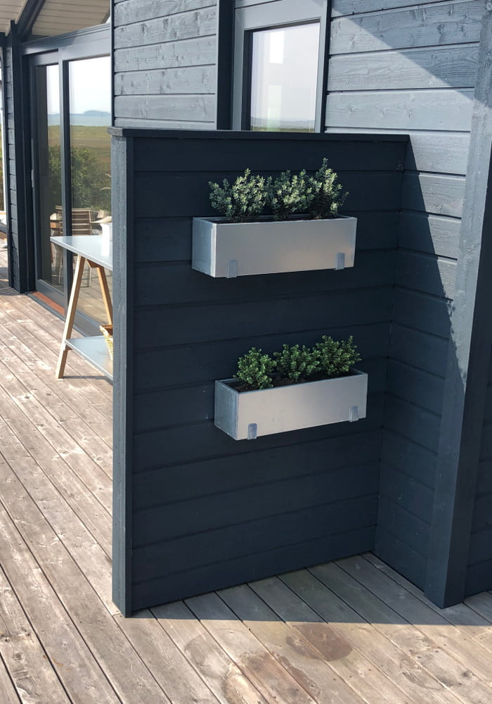 Altankasse - zink 12,5 x 12 x Længde