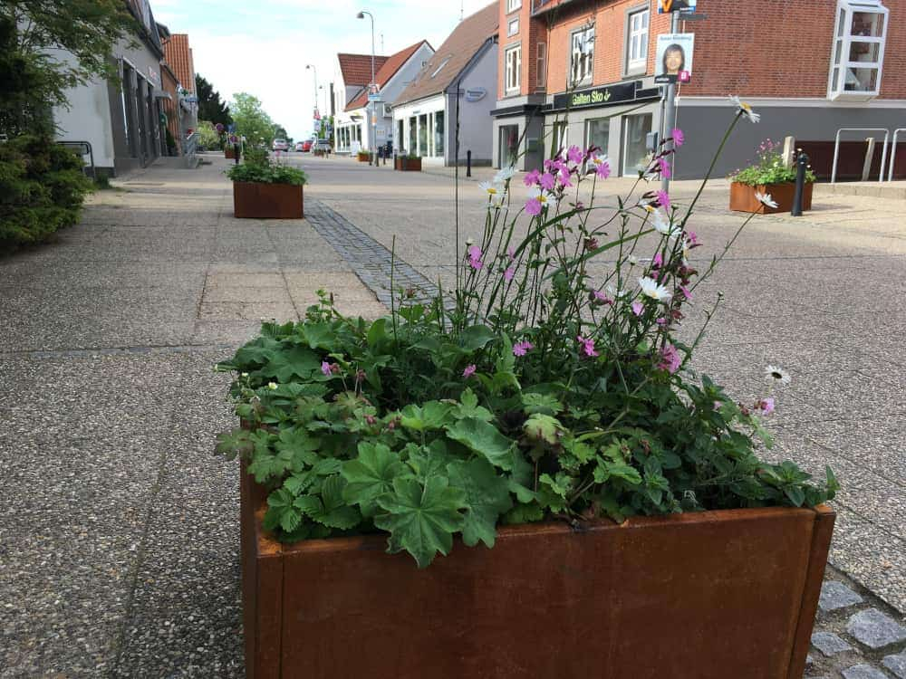 Plantekasse cortenstål | 80 x 80 x 40 cm