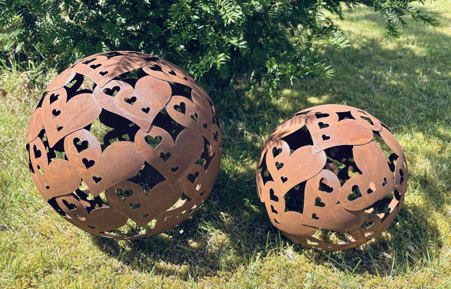 Hjerte jernkugle Ø28 cm