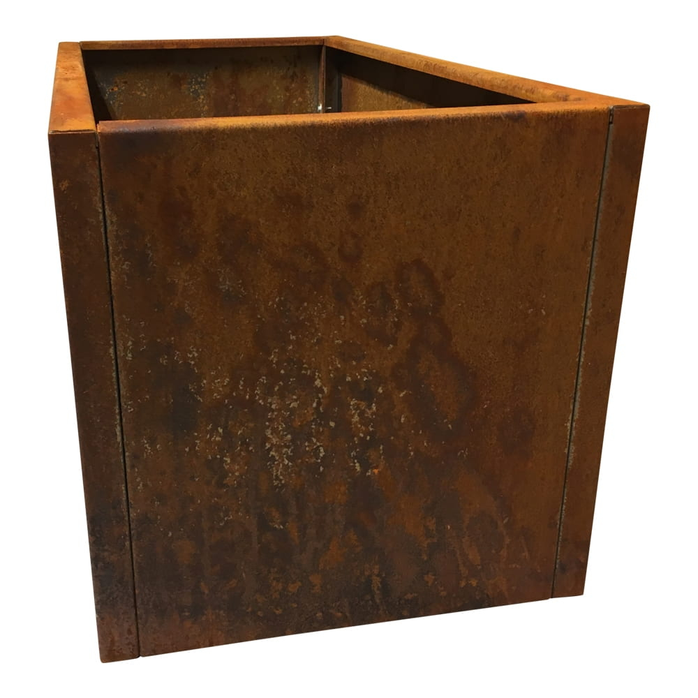 Plantekasse i cortenstål | 80 x 40 x 40 cm