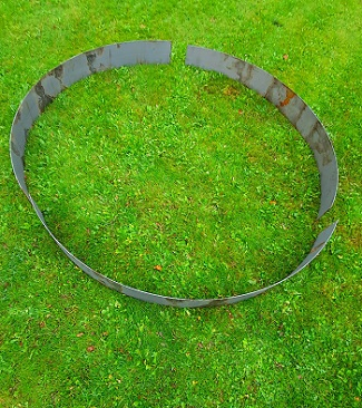 Rundt højbed Ø200, 20 cm høj | 3 mm jern | Åben