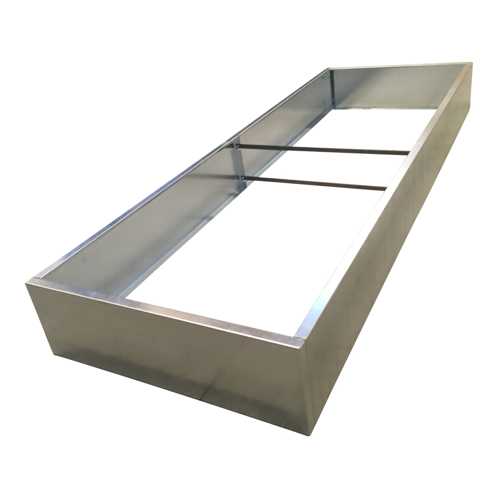 Højbed i galvaniseret stål | B80 H25 | Flere længder