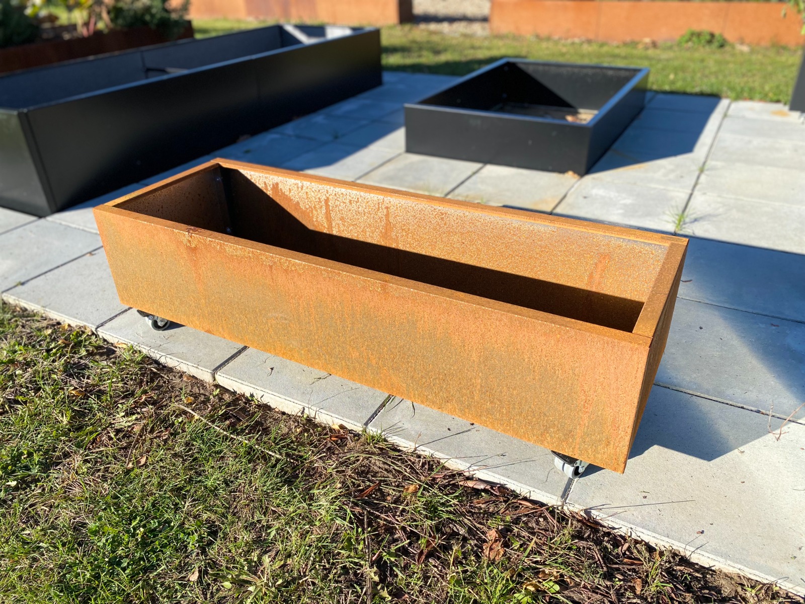 Plantekasse i jern | 120 x 40 x 25