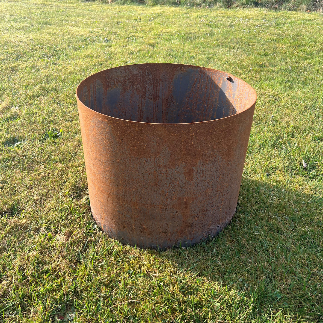 Rundt højbed Ø60, 40 cm høj | 2 mm cortenstål | Åben