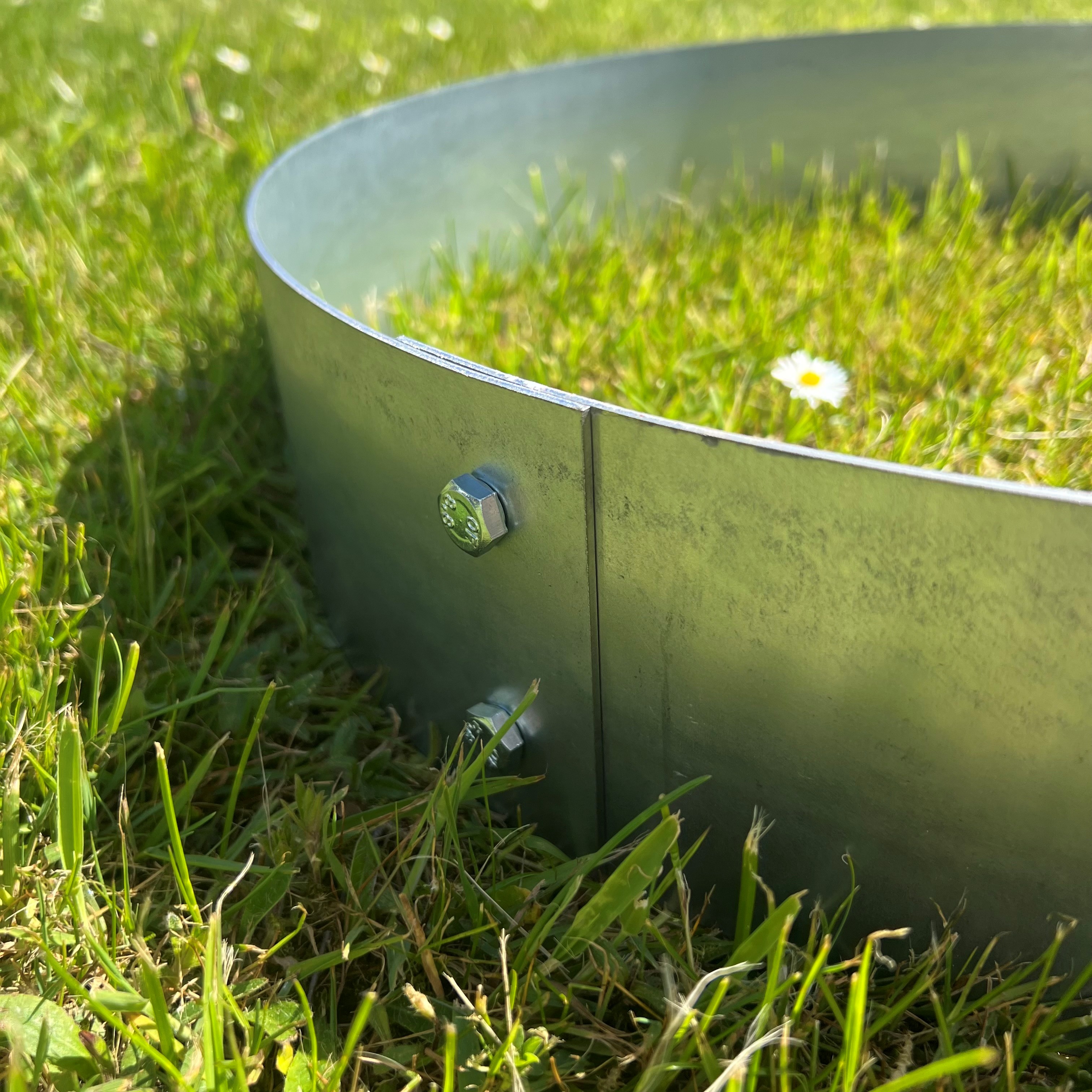 Rundt højbed Ø50, 20 cm høj | 2 mm galvaniseret stål | Åben