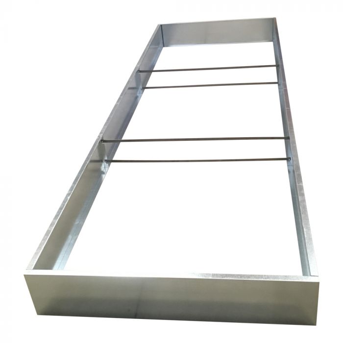 Højbed i galvaniseret stål | B120 H25 | Flere længder