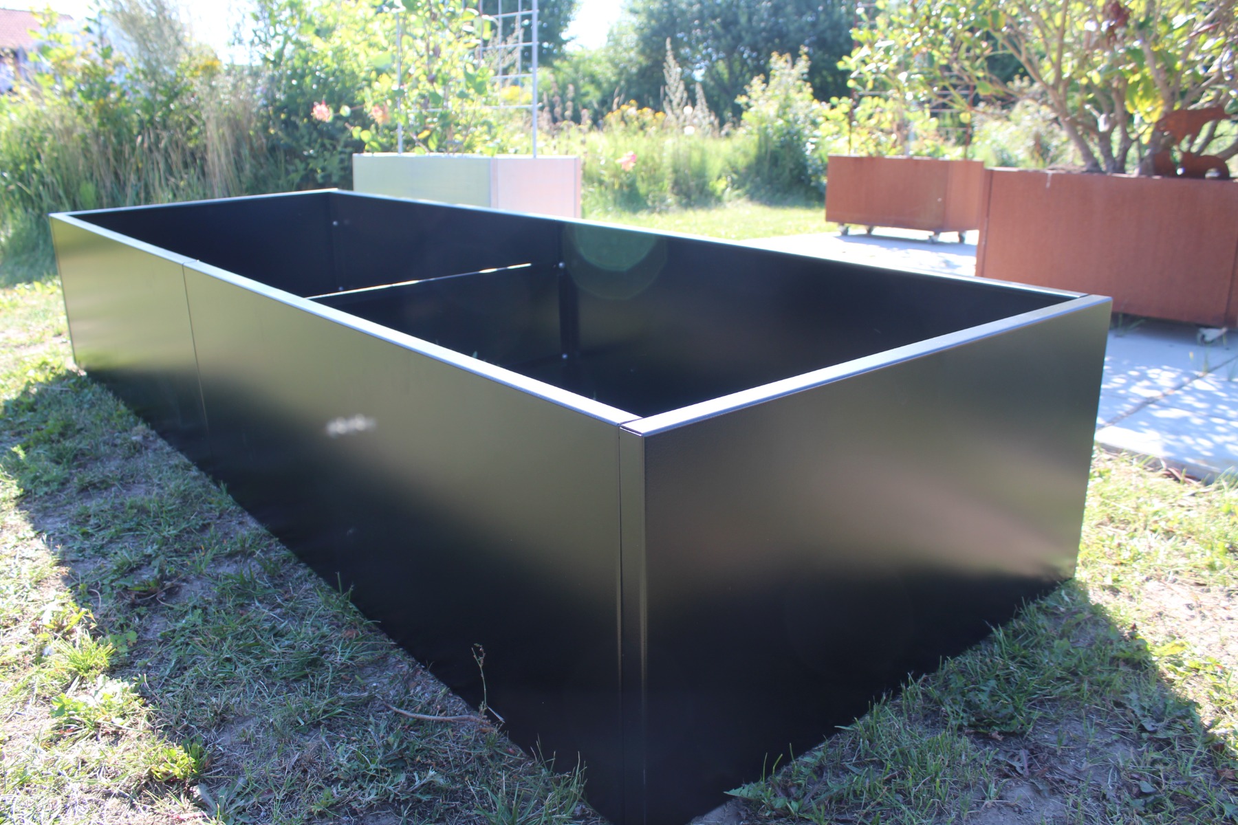 Højbed i sort | B80 H40 | Flere længder