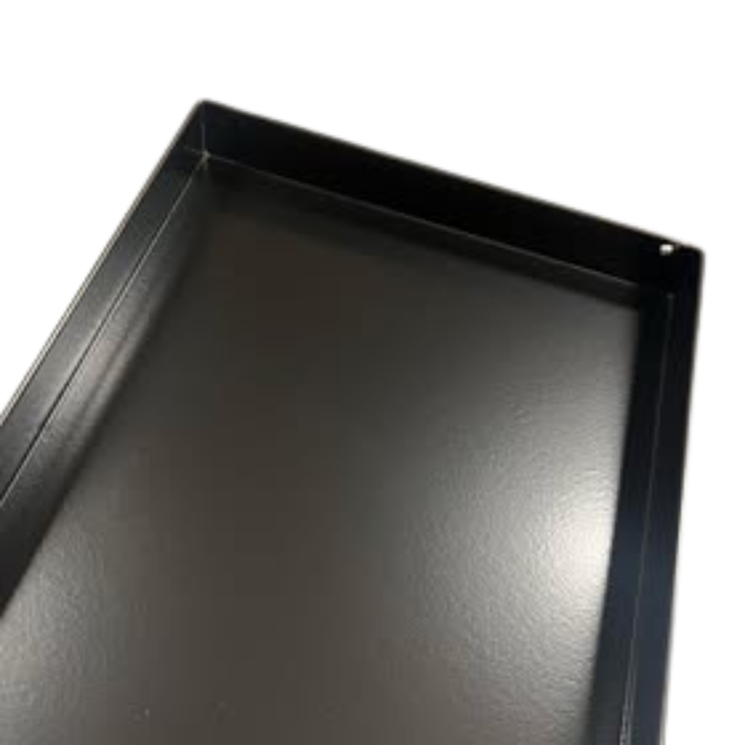 Drivhushylder Sort pulverlakerede  - flere varianter - højde 3 cm-90 x 15 cm