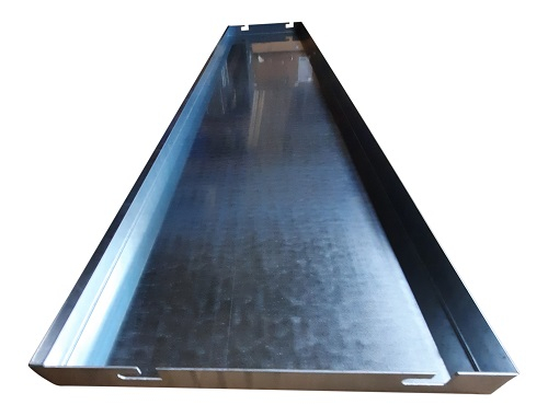 Supplerings B-side galvaniseret 25 cm høj, 114 cm lang