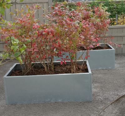 Højbed i galvaniseret stål | B80 H40 | L40 cm