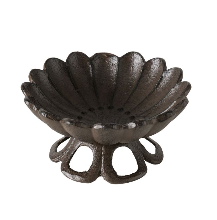 Fuglebad støbejern på fod | 2 forskellige i sættet