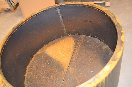 Cylinder formet plantekummer i corten - Ø60 x H60 cm