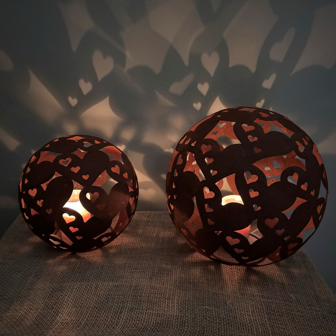 Hjerte jernkugle Ø28 cm