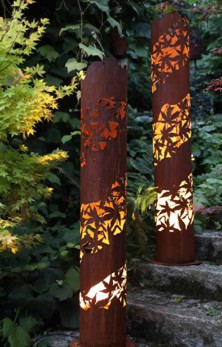 Søjle i jern til lys Japansk Ahorn | 135 cm