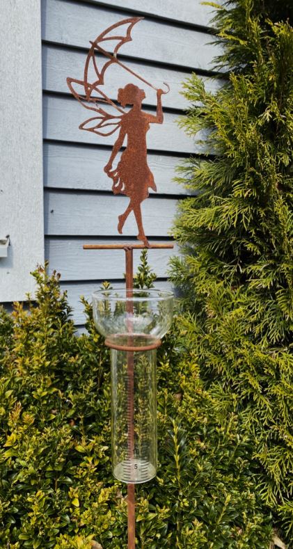Regnmåler og Elverpige med Paraply